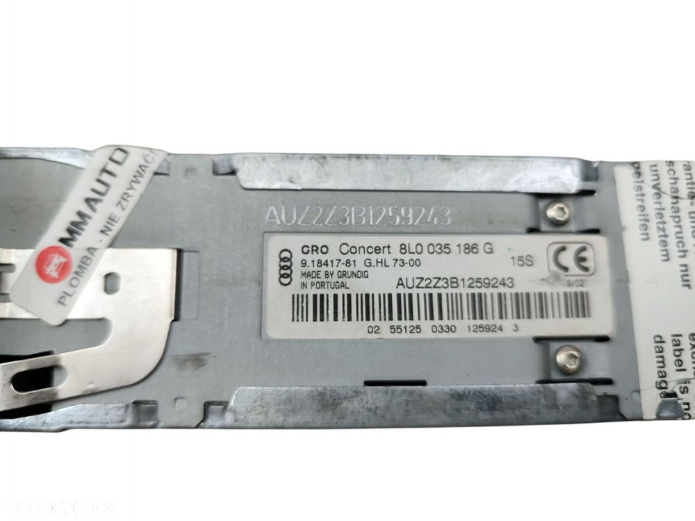 RADIO CD AUDI A3 8L LIFT (2000-2003) 8L0035186G AUDI CONCERT - 5