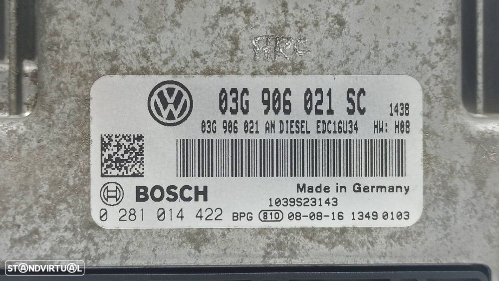 CENTRALINA DO MOTOR UCE SEAT LEON (1P1) REFERENCE - 4