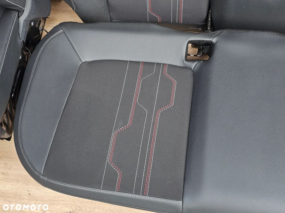 FOTELE PRZEDNIE KANAPA OPARCIE TYŁ BOCZKI PÓŁ SKÓRA OPEL CORSA D 3 DRZWI 3D EUROPA - 9