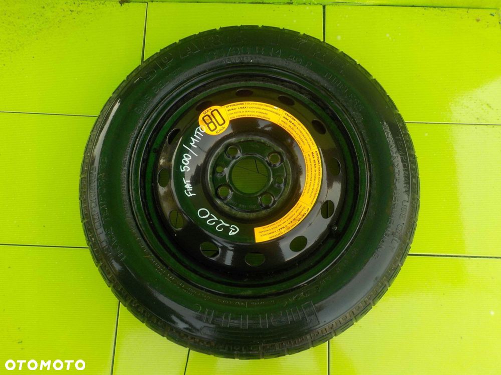 ALFA ROMEO MITO FIAT 500 kolo dojazdowe 135/80/14 4x98 - 13