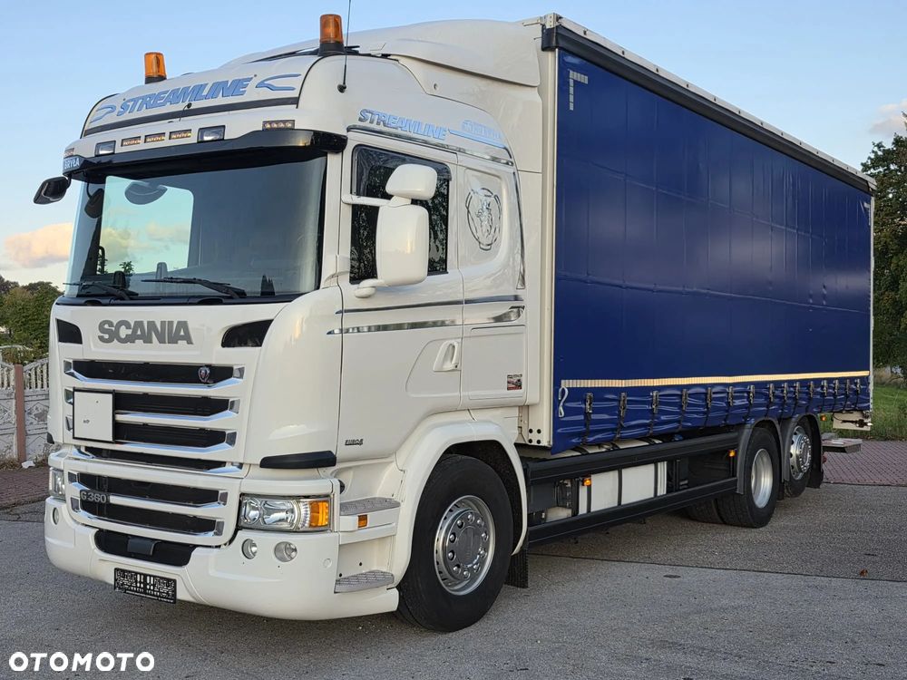 Scania G360 / BURTO-FIRANKA / 3 OSIE / WINDA / 20PALET / E6 / SYPIALNA KABINA / SPROWADZONY / JAK NOWA  PRZEBIEG 490TYŚ / ŁADOWNOŚĆ 14500KG / - 1