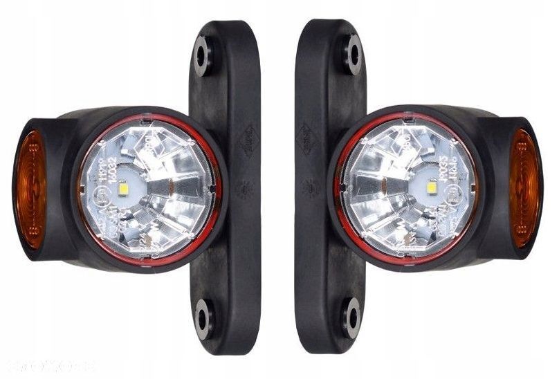 Lampa obrysowa LED obrysówka przyczepa KOMPLET L+P - 1