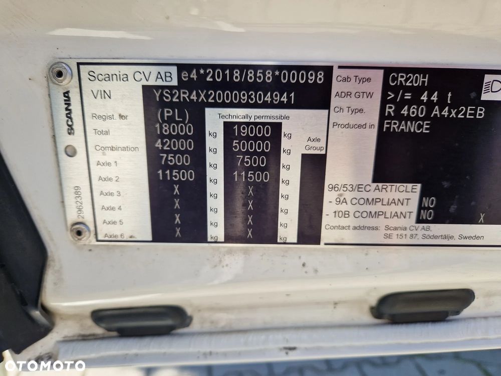 Scania R460 /MEGA/Klima Postojowa Automat Retarder Zabudowy Międzyosiowe/JVG Gliwice - 12