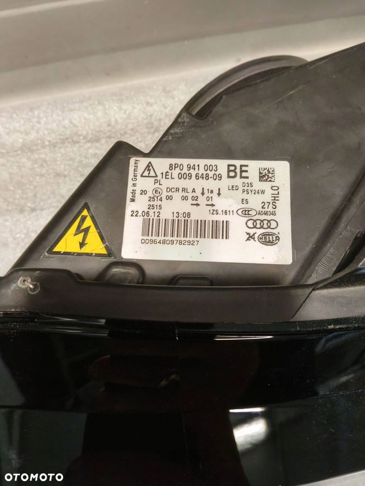 audi a3 8p xenon komplet lamp przód 8p0941003 / 8p0941004 - 3