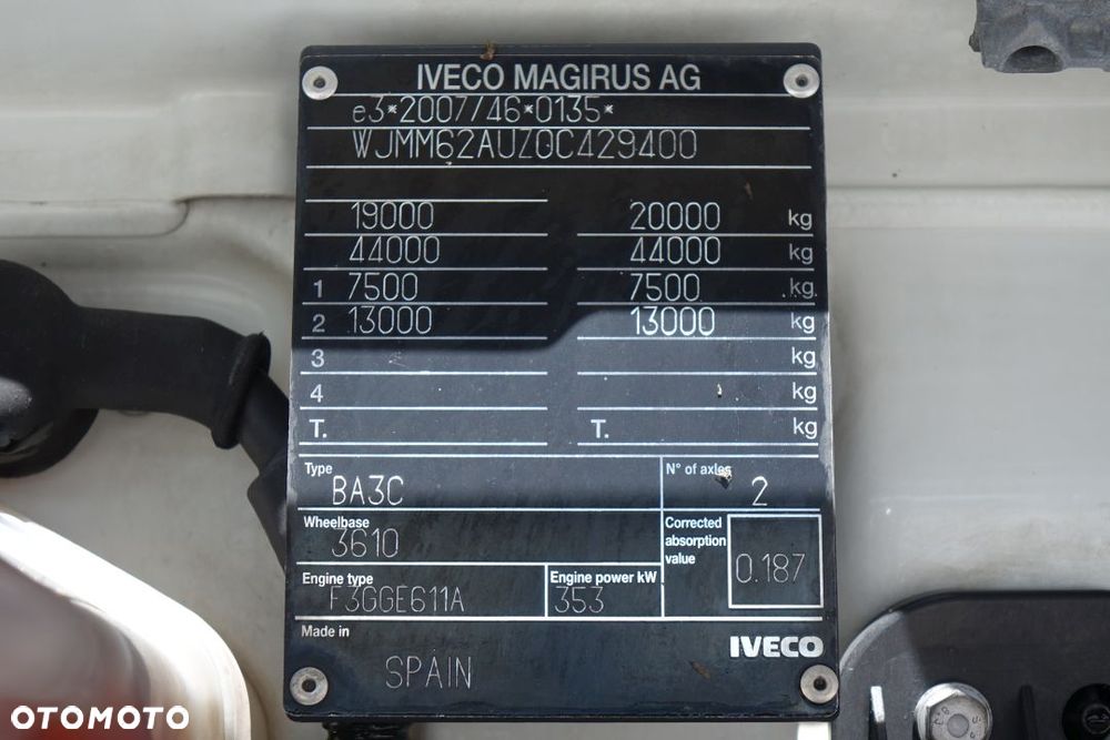 Iveco S-WAY 480 / STANDARD / AUTOMAT / EURO 6 / RETARDER / LODÓWKA / NAWIGACJA GPS / ALCOA - 37