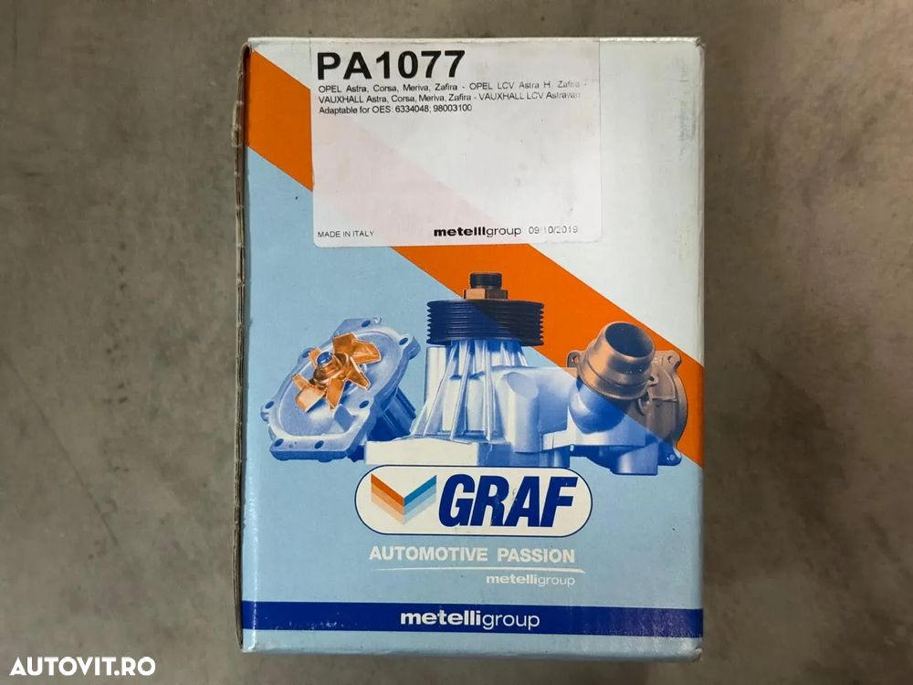 PA1077 | Pompa Apa GRAF | Opel Astra H, Zafira B, Corsa D - 5