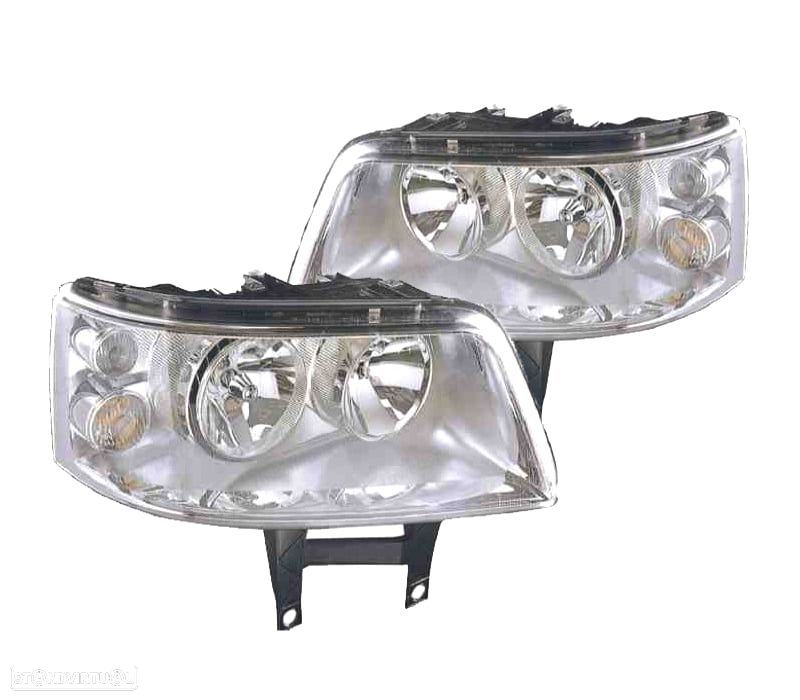 FARÓIS OPTICAS PARA VOLKSWAGEN VW TRANSPORTER T5 MULTIVAN CARAVELLE 03-09 - 1