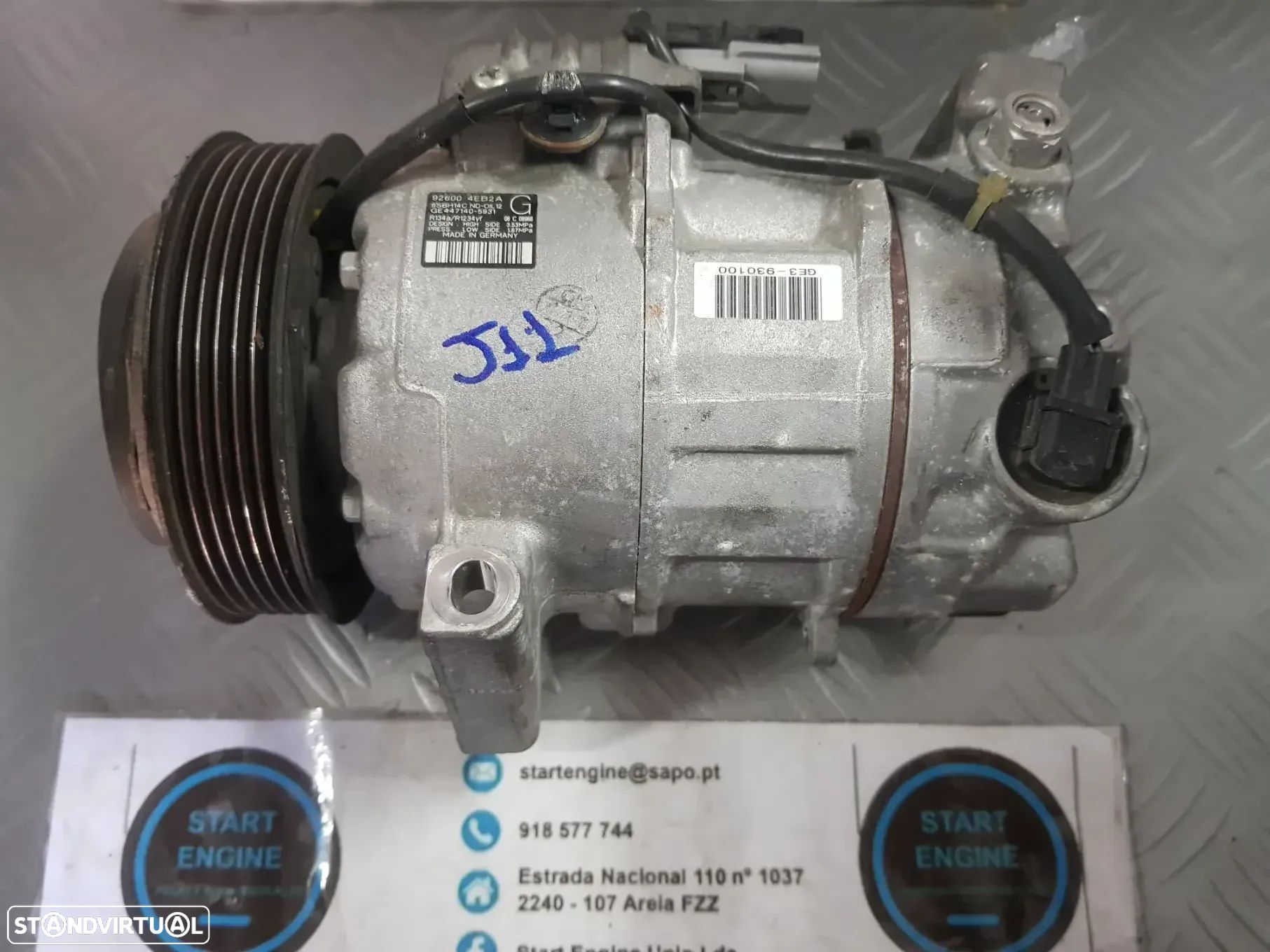 Compressor Ar condicionado AC Nissan Qashqai J11 J18 Captur 1.5 DCI - 1