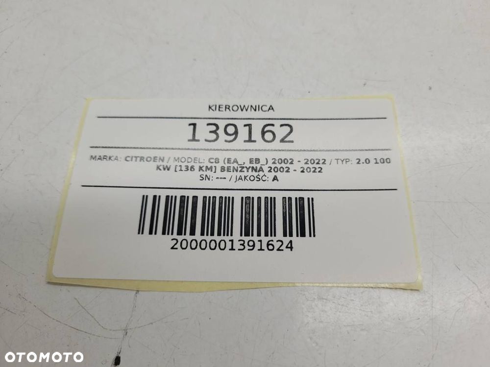 KIEROWNICA PODUSZKA AIRBAG CITROEN C8 I - 5