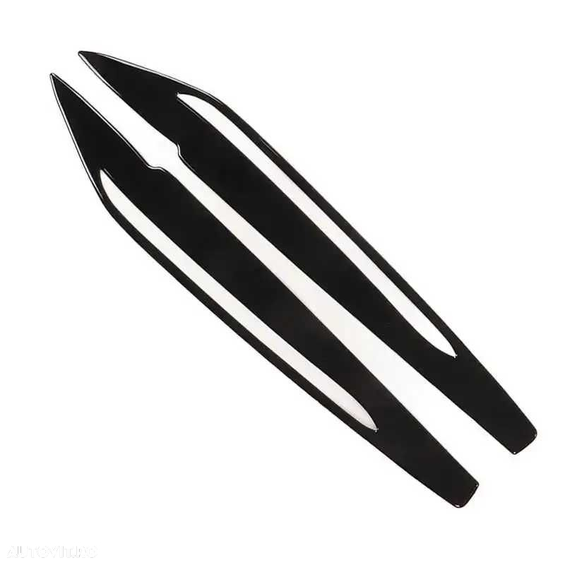 Set 2 Pleoape Faruri Far Adeziv BMW X5 F15 2014 - 2018, Negru Lucios - 6