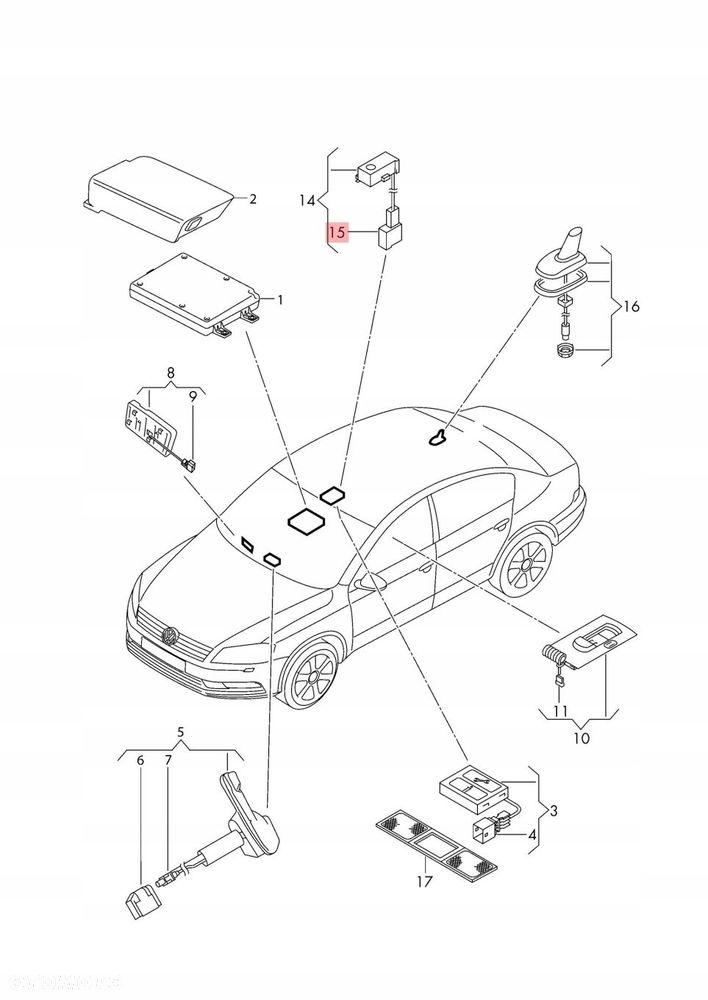 moduł sterownik bluetooth vw passat b7 5n0035730d - 2