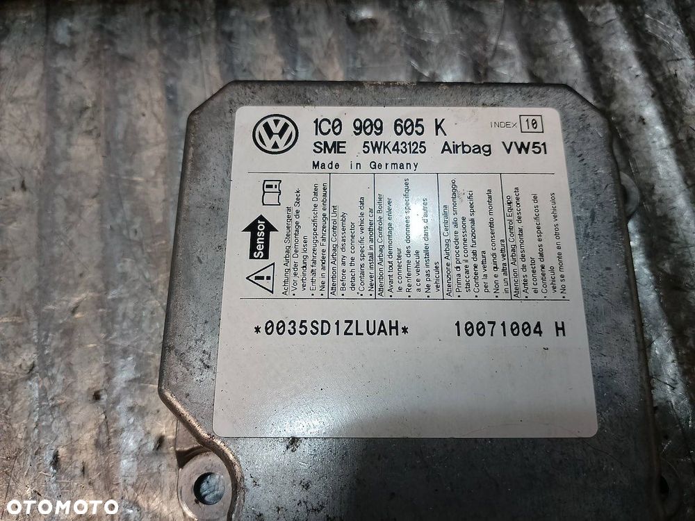 KOMPLET PODUSZEK AIRBAG SKODA FABIA II 5J0880201B  5J1880202A  1C0909605K - 12