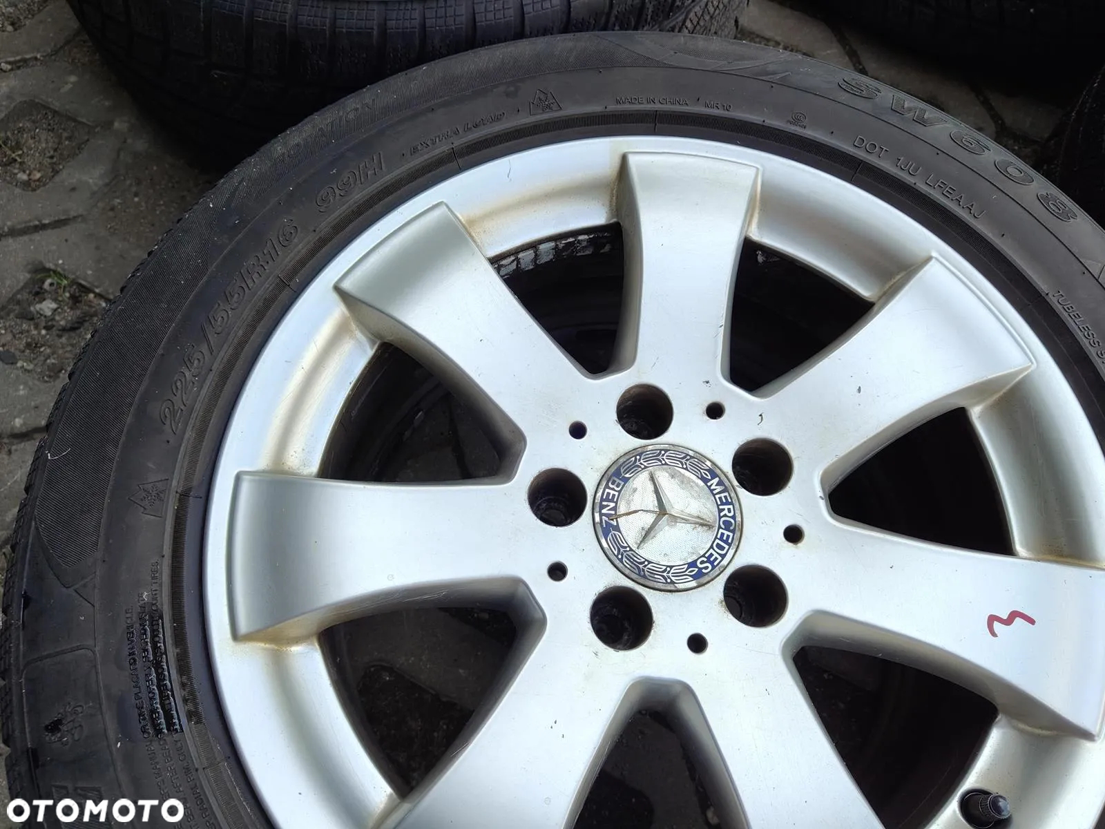 MERCEDES W211 VITO FELGI Aluminiowe Koła 16 5X112 2114013402 Opony Zima - 17