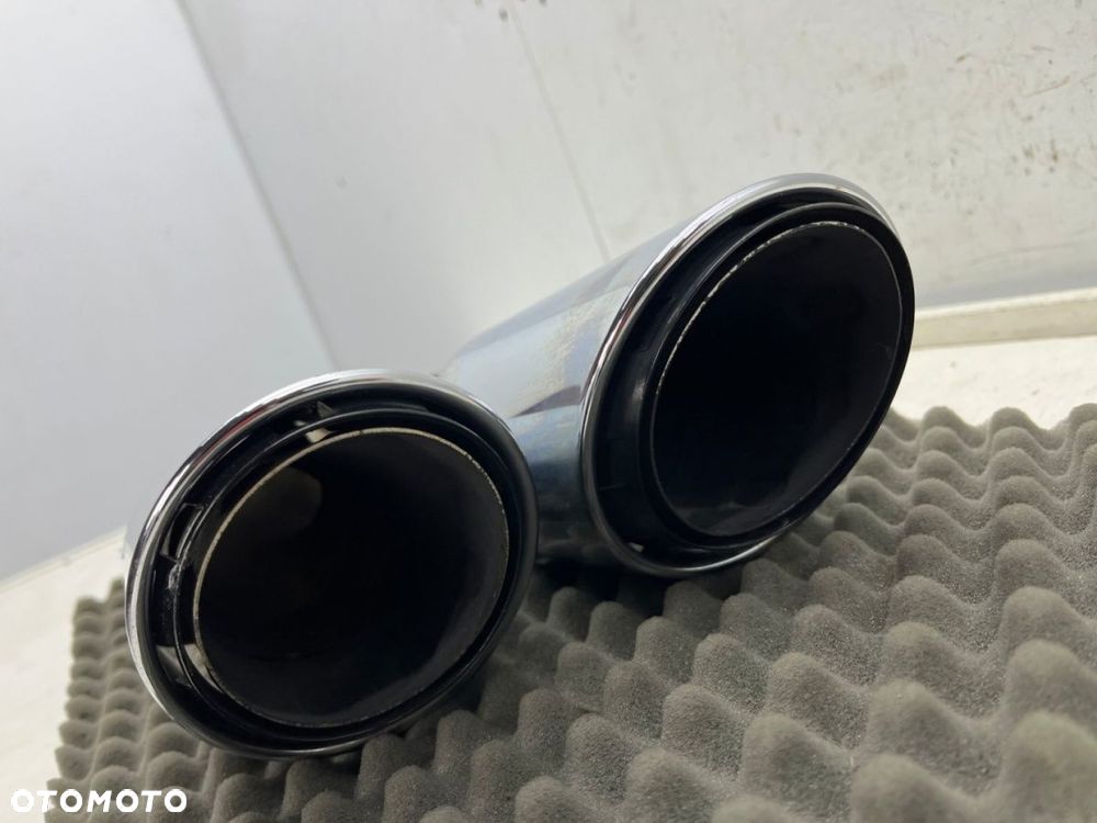 Wydech Porsche Cayenne III 9y 17r.- LEWA tylna podwójna końcówka tłumika nasadka CHROMOWANA - 4