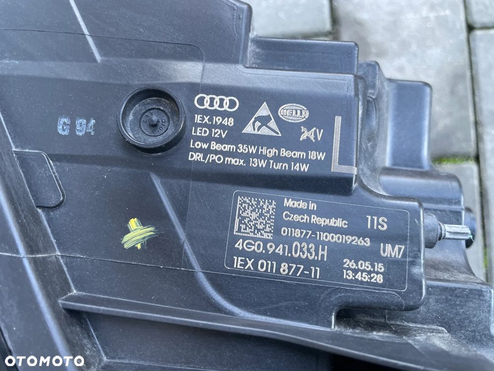 LAMPY PRZEDNIE AUDI A6 C7 4G0 LIFT  2014-2018 - Full-Led - 7