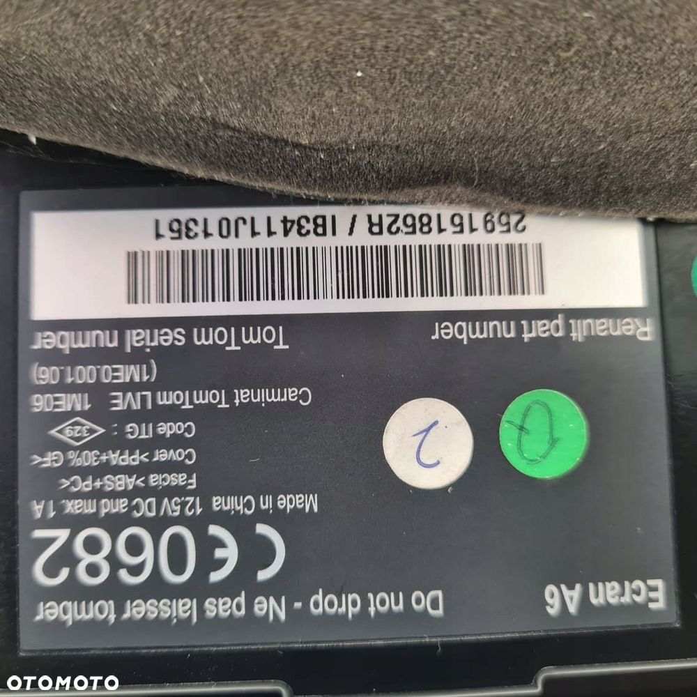 renault clio iii lift wyświetlacz radia 259151852r - 2