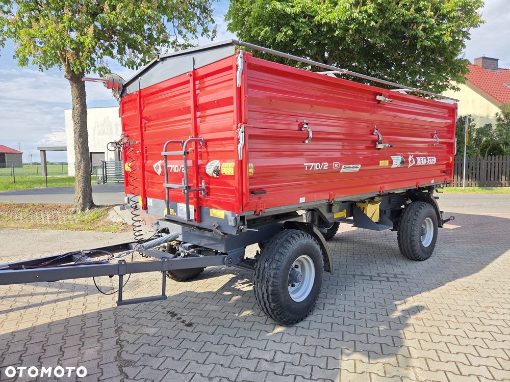 Metal-Fach T710/2 8T Plandeka Wywrot 3 strony Nowa - 1