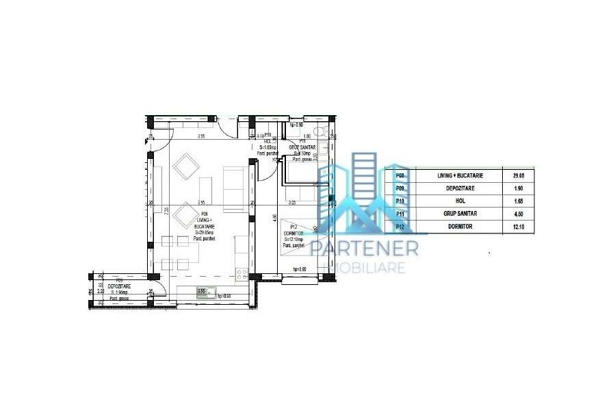 Comision 0%! Apartament 2 camere, 50 mp, Pacurari - Rediu - Imagine principală: 2/8