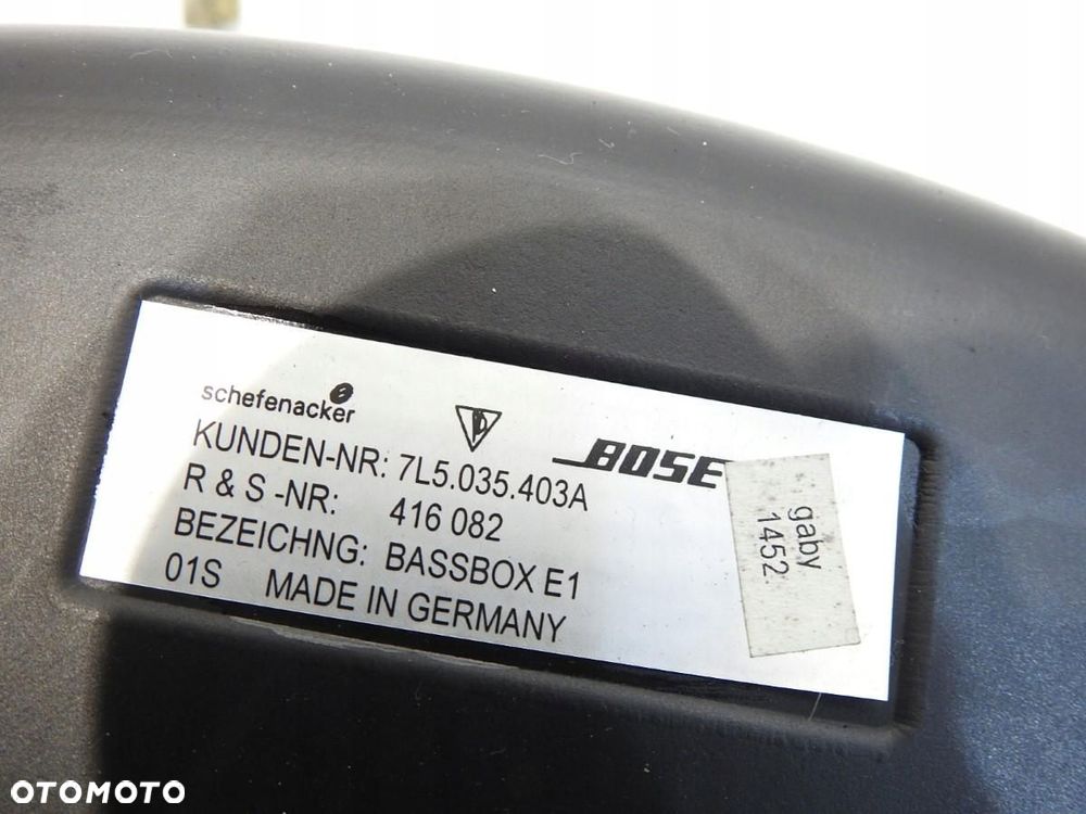 GŁOŚNIK SUBWOOFER PORSCHE CAYENNE I 7L5035403A - 5