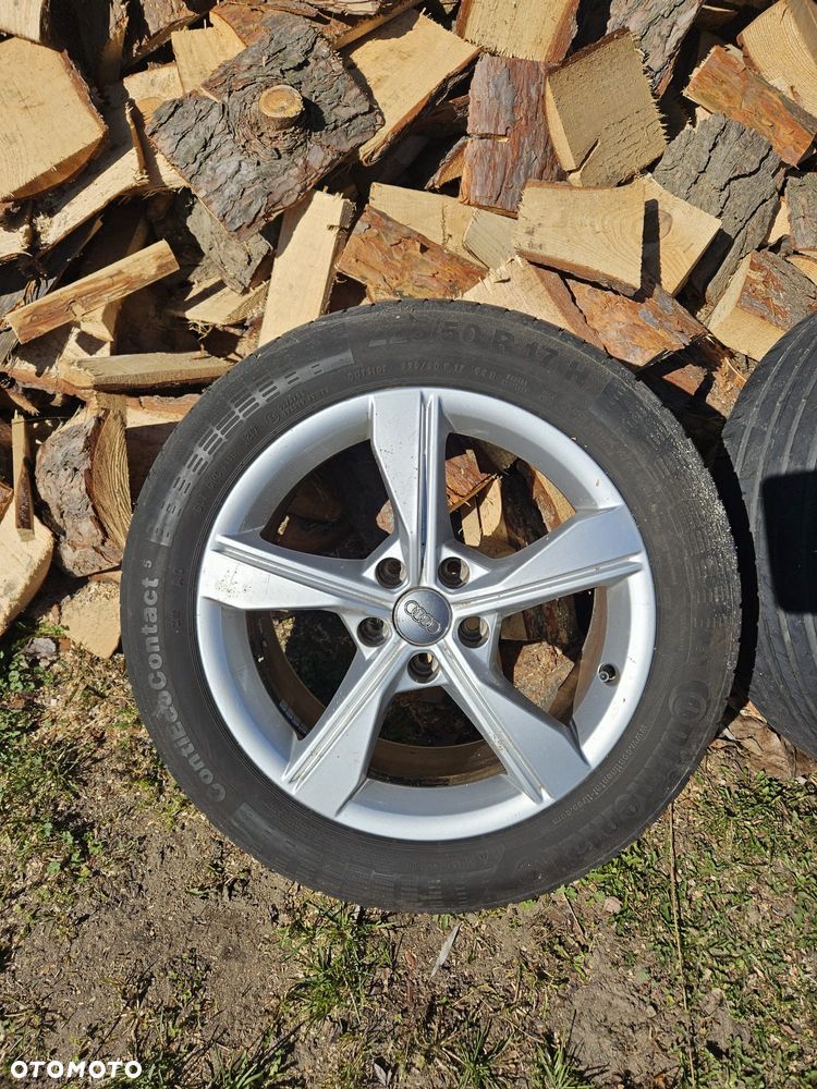 Alufelgi 5x112 R17 z oponami letnimi 225/50 otwór 66,6 - 4