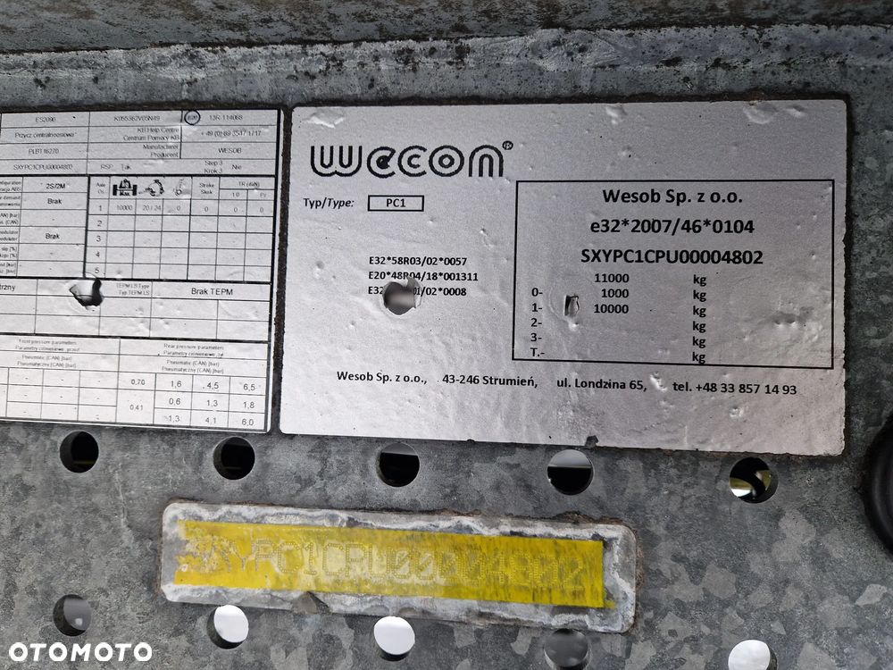 Wecon PRZYCZEPA / FIRANKA / TANDEM /  7,70m / IDEALNY STAN / 2022r. - 33