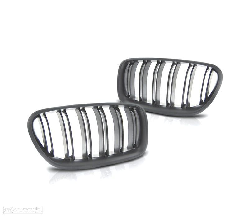 GRELHA BMW F10 10-17 LOOK M5 DUPLAS PRETO MATE - 2