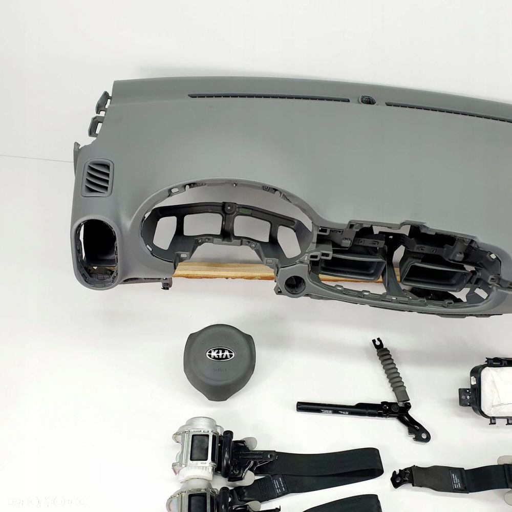 PICANTO X DESKA ROZDZIELCZA KONSOLA KOKPIT PULPIT PODUSZKI AIRBAG AIR BAG PASY KIT SET - 2
