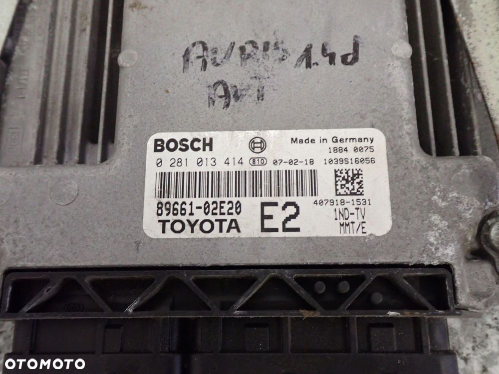 TOYOTA AURIS I 07- 1.4 D4D ZESTAW STARTOWY KOMPUTER STACYJKA - 2