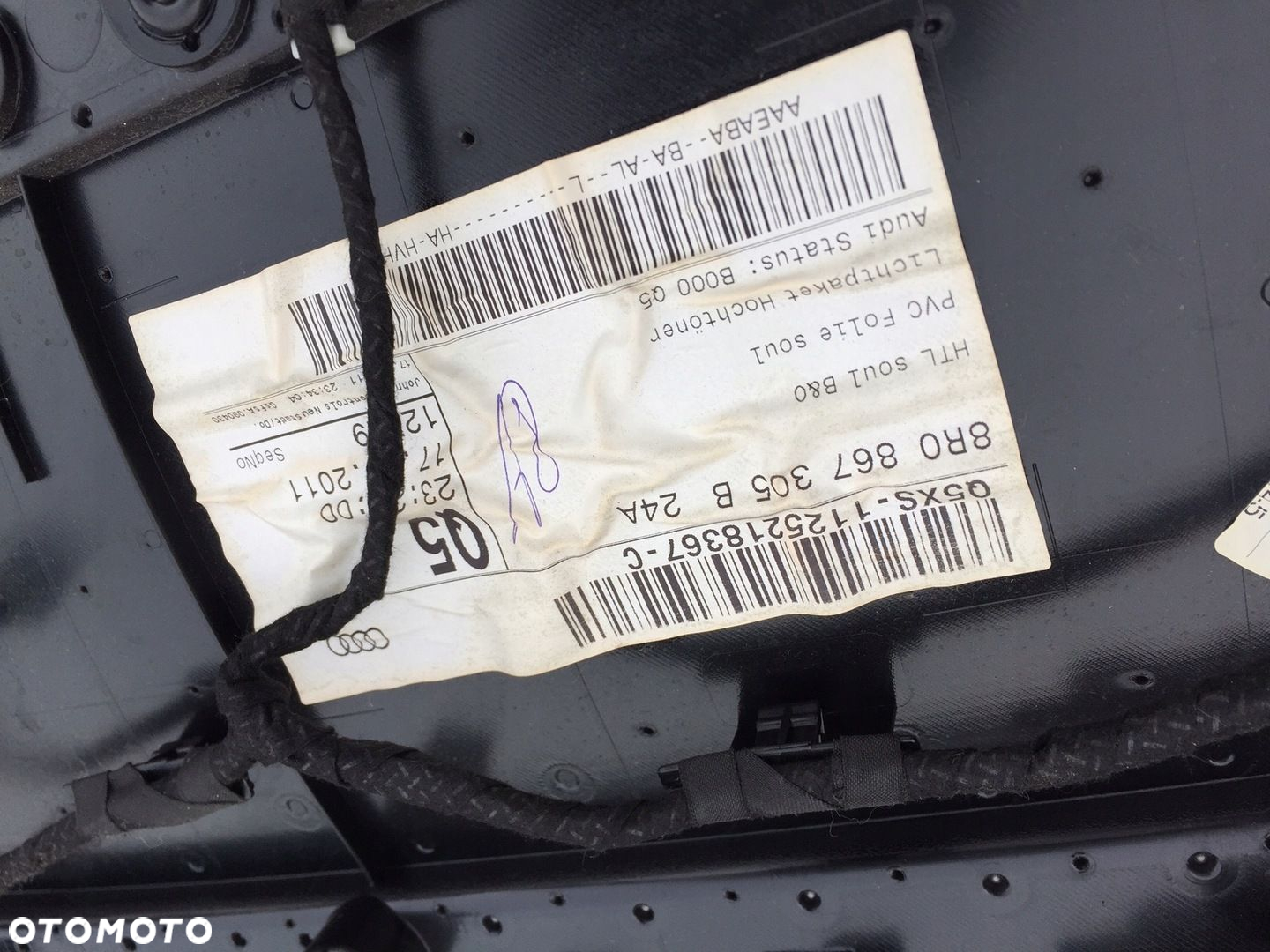AUDI Q5 8R BOCZEK DRZWI LEWY TYŁ TYLNY BO - 13