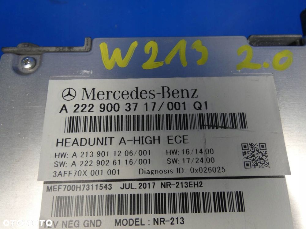 MERCEDES E KLASA W213 W222 MODUŁ TUNER WZMACNIACZ RADIA NAWIGACJI - 2