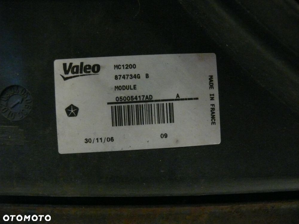 KOMPLET CHŁODNIC WENTYLATOR CHRYSLERY VOYAGER 2.8 CRDI 2004 2008 - 5