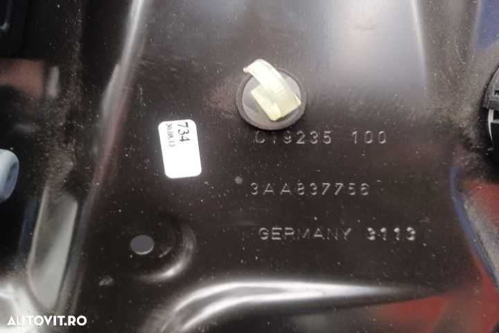 Macara geam fata dreapta electrica 3AA837756 3AA959702A 3C0959792C 3A - 2