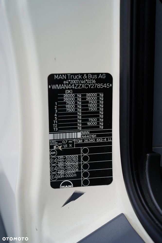 MAN TGM / 26.340 / EURO 5 / CHŁODNIA + WINDA / 24 PALETY / OŚ SKRĘTNA - 10