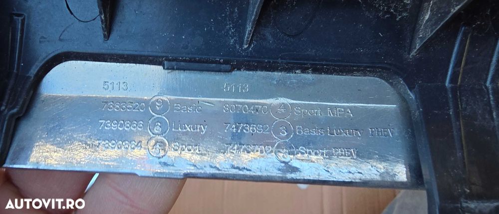 Grila radiator stanga / dreapta BMW Seria 5 G30 G31 2017 - 2020 - 6