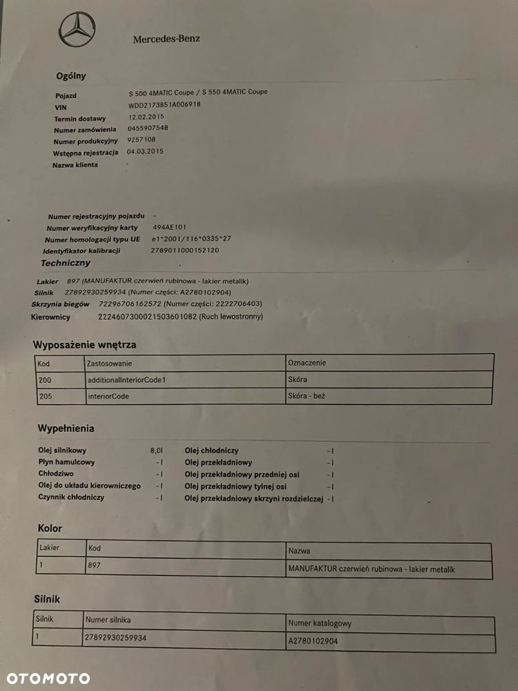 Mercedes-Benz Klasa S 500 Coupe 4-Matic 7G-TRONIC - 9