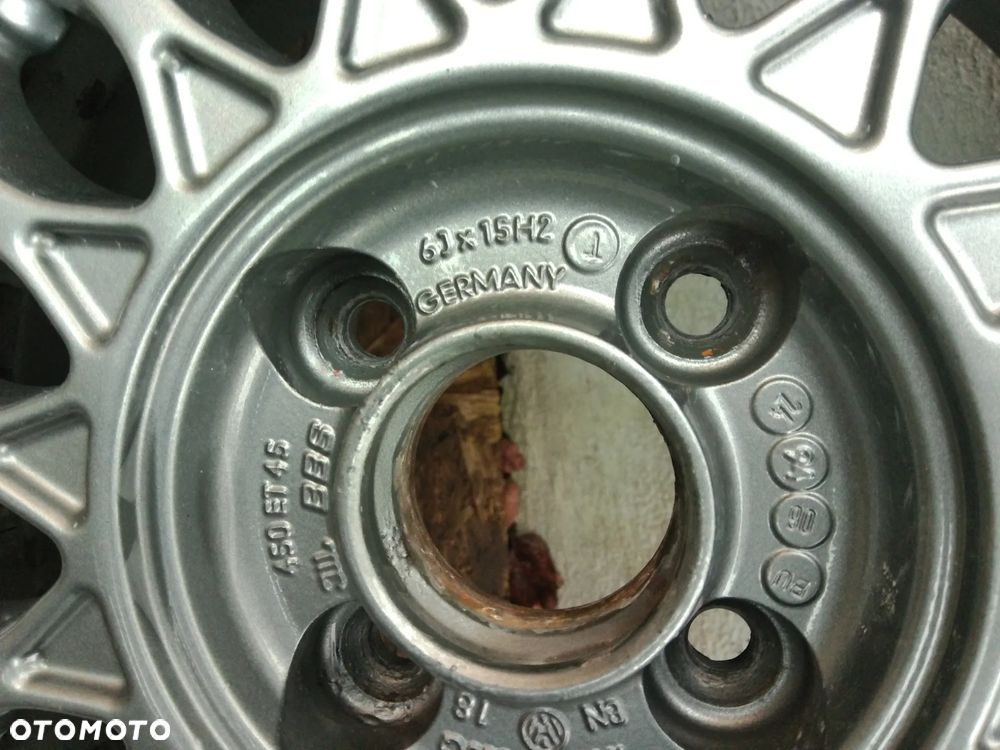 VW GOLF III POLO 1H0601025Q FELGI ALUFELGI BBS 450 Z OPONAMI 15 ET 45 6J 15" 4 X 100 - 7