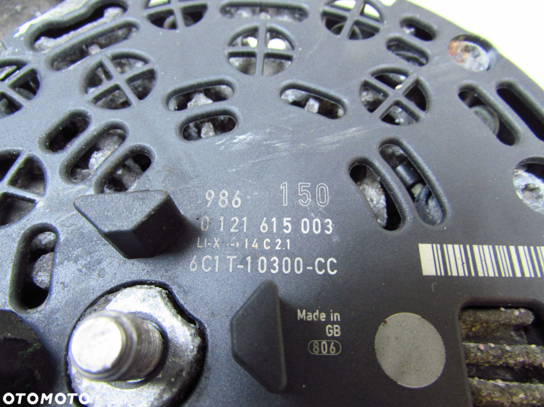 FORD TRANSIT VI 2.4 TDCI ALTERNATOR VISTEON 0121615003 6C1T-10300-CC 00-06 - 5