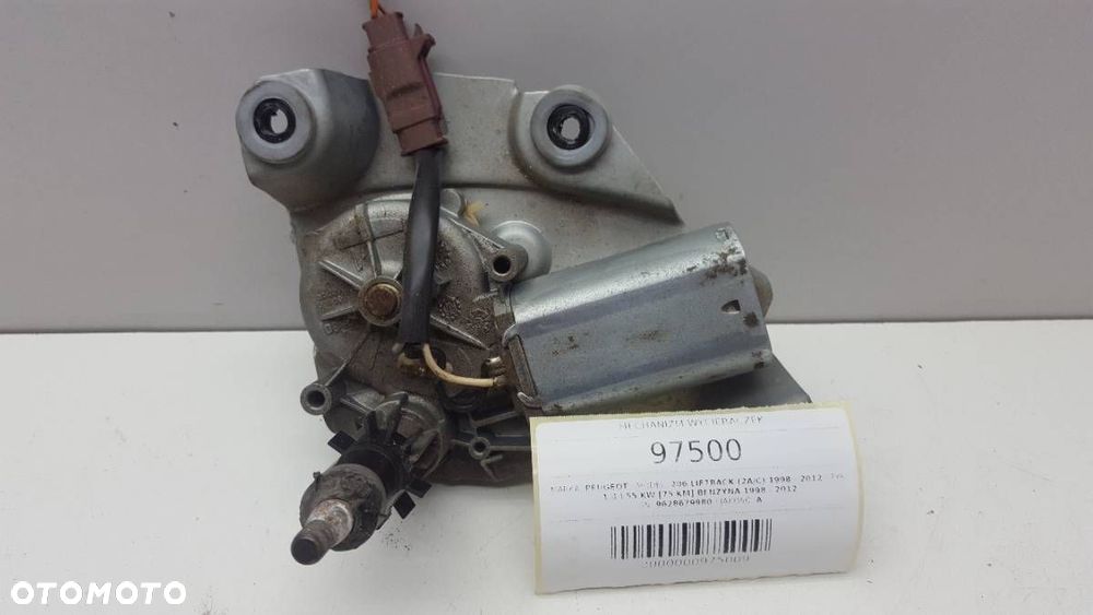 SILNICZEK WYCIERACZKI TYŁ PEUGEOT 206 9628679980 - 4