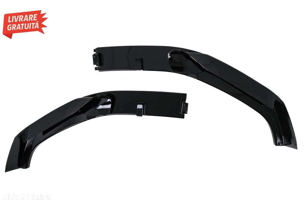 Prelungire Bara Fata Negru Lucios BMW Seria 5 G30 G31 LCI (07.2020-up) M Sport Des- livrare gratuita - 6