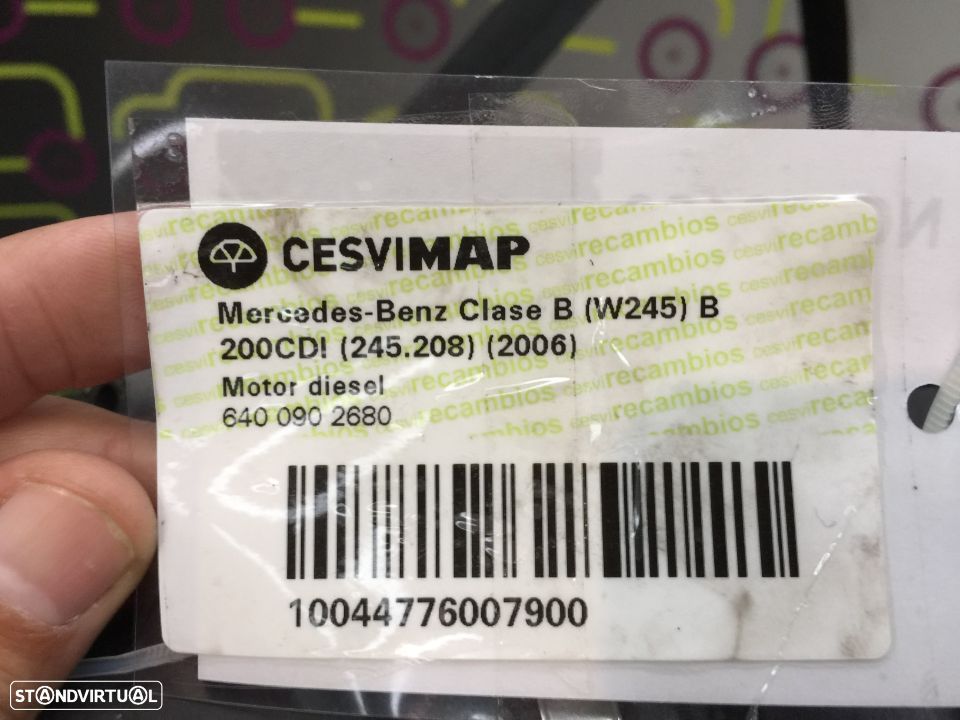 Motor Mercedes B200Cdi (W245) 2.0 140Cv de 2006 - Ref: 640941 - NO20180 - 7