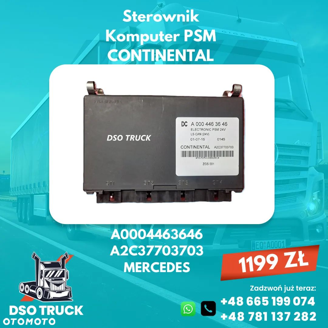 A0004463646 Sterownik Komputer PSM CONTINENTAL A2C37703703 MERCEDES - 1