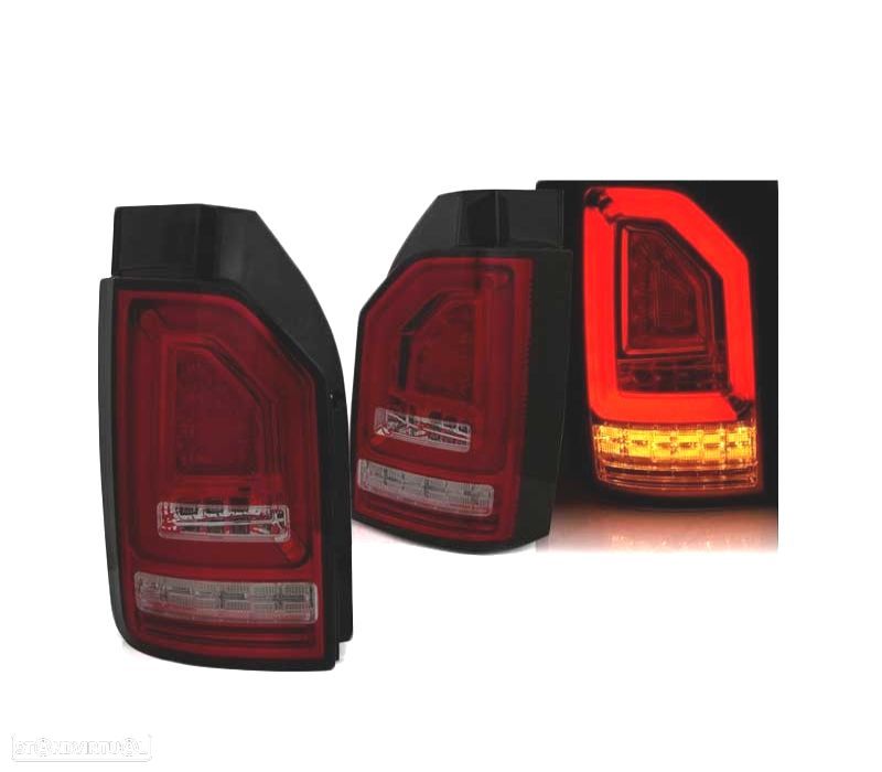 FAROLINS LED DINÂMICO PARA VOLKSWAGEN VW T6 15-19 PORTA SIMPLE FUMADO - 1