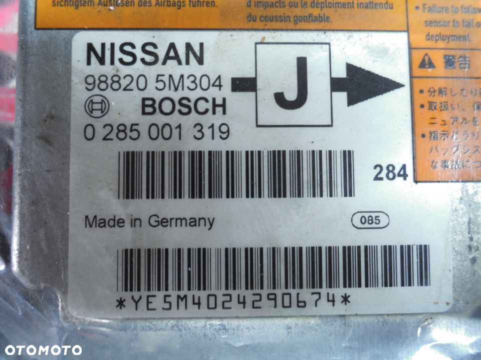 SENSOR AIR BAG AIRBAG 0285001319 NISSAN ALMERA N16 - 2