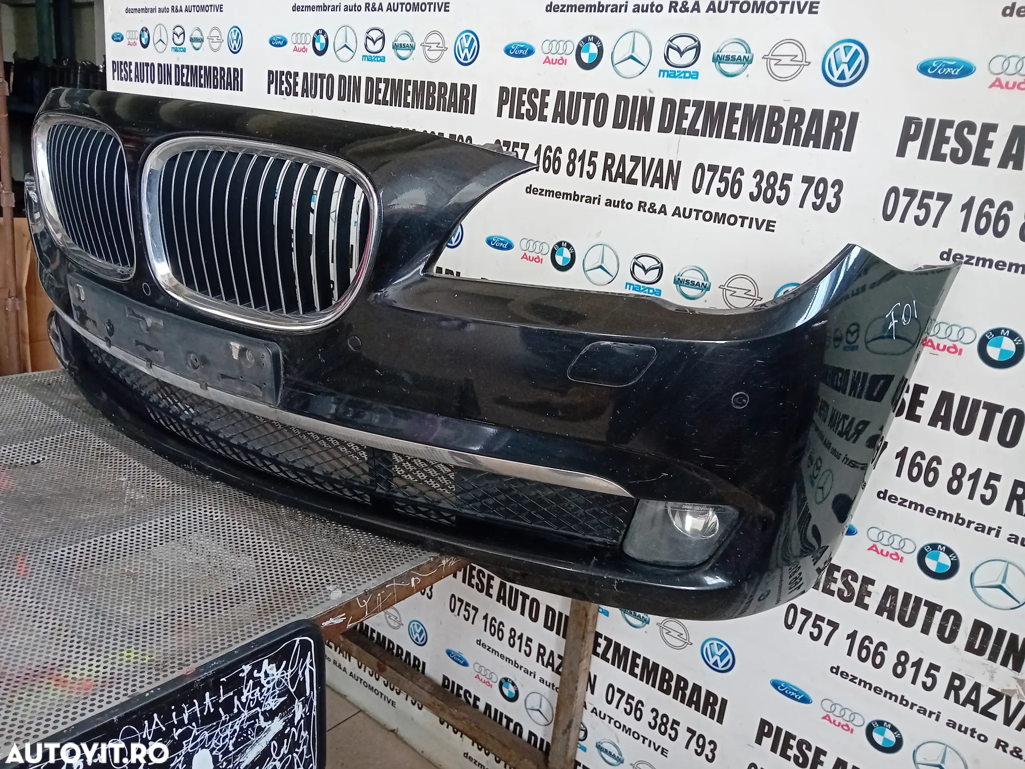 Bara Fata Bmw Seria 7 F01 F02 NFL Completa Cu Camere Si Senzori Parcare Originala Intacta - 5