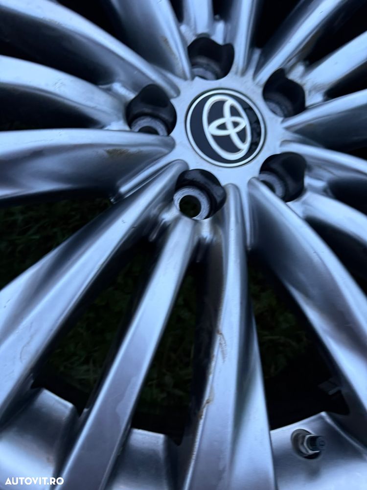 Set complet 4 Jante 20" ORIGINALE Toyota Highlander + anvelope Dunlop vara 235/55/20 DOT 2023 + senzori TPMS - 3