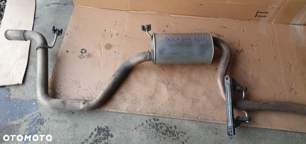 Tłumik wydech rura stan bardzo dobry VW Golf VI 6 Plus 1.6 TDI 1K0253411CK - 5