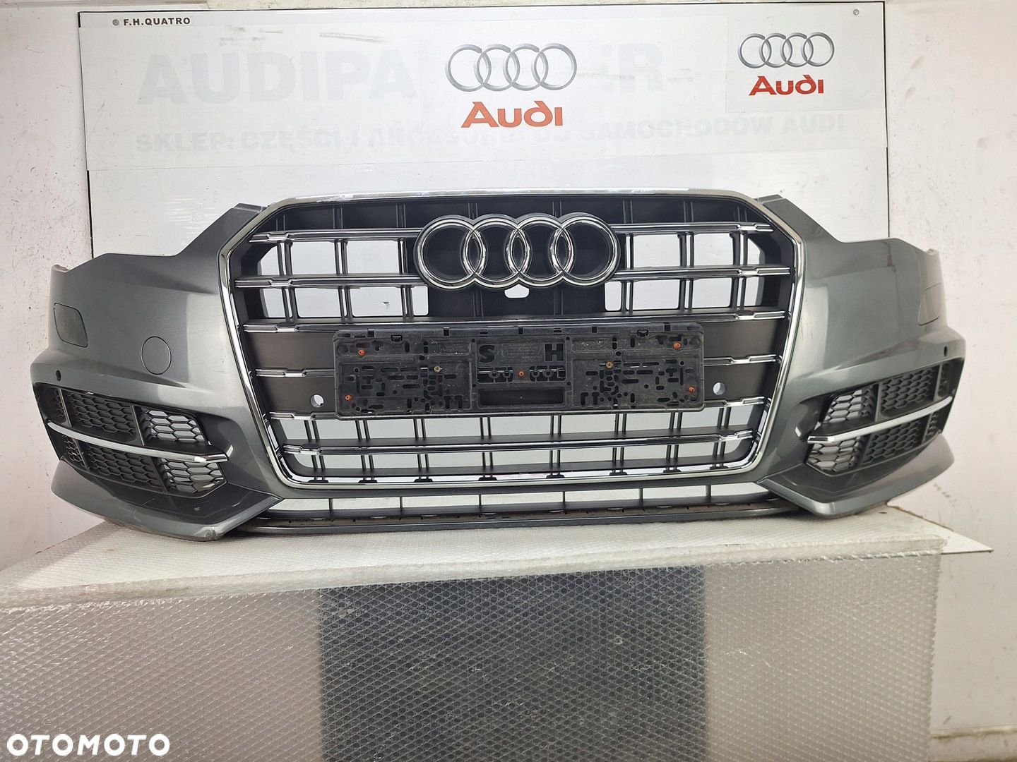 ZDERZAK AUDI S6 A6 S-LINE PLUS C7 4G 4G0 LIFT 2015-2018 COMPETITION CHROM - 1