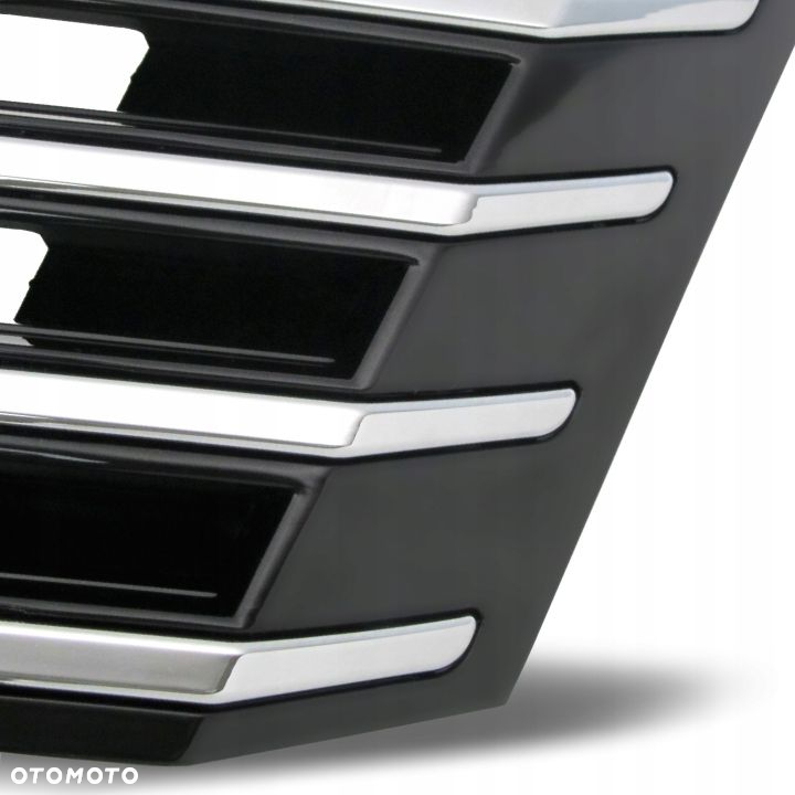 GRILL ATRAPA VW PASSAT B7 CHROM LISTWY BEZ LOGO - 4