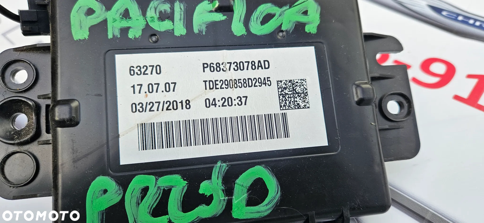 Chrysler Pacifica 2016- Komplet silniczków nagrzewnicy Silniczek nagrzewnicy Sterownik klimatyzacji Moduł klimy P68373078AD - 12