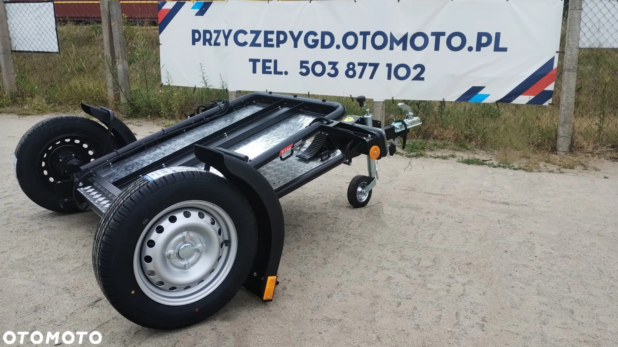 Lorries Przyczepa motocyklowa MT 1 składana uchylna 750kg - 8